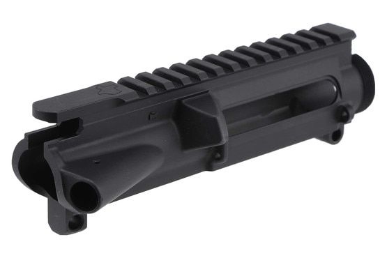 The Aero Precision Stripped AR-15 Upper Receiver Texas Edition features a Type III Class 2 black harcoat anodized finish